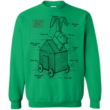 Sweatshirts Irish Green / S Trojan Rabbit Plan Crewneck Sweatshirt