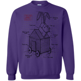 Sweatshirts Purple / S Trojan Rabbit Plan Crewneck Sweatshirt