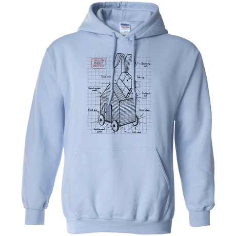 Sweatshirts Light Blue / S Trojan Rabbit Plan Pullover Hoodie