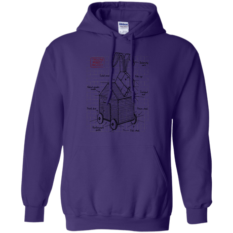Sweatshirts Purple / S Trojan Rabbit Plan Pullover Hoodie