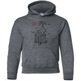 Sweatshirts Dark Heather / YS Trojan Rabbit Plan Youth Hoodie