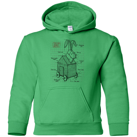 Sweatshirts Irish Green / YS Trojan Rabbit Plan Youth Hoodie