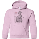 Sweatshirts Light Pink / YS Trojan Rabbit Plan Youth Hoodie