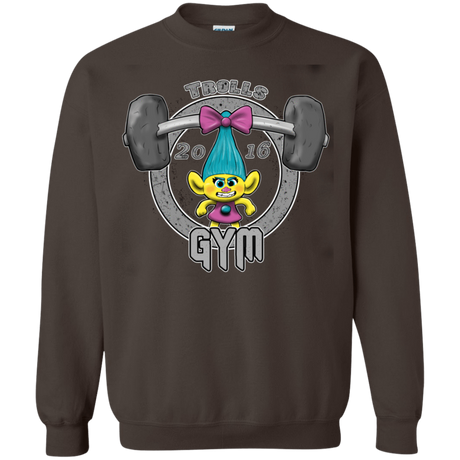 Sweatshirts Dark Chocolate / S Trolls Gym Crewneck Sweatshirt