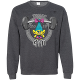 Sweatshirts Dark Heather / S Trolls Gym Crewneck Sweatshirt