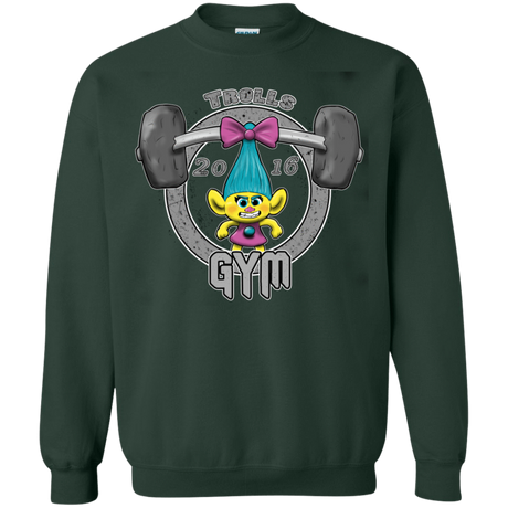 Sweatshirts Forest Green / S Trolls Gym Crewneck Sweatshirt