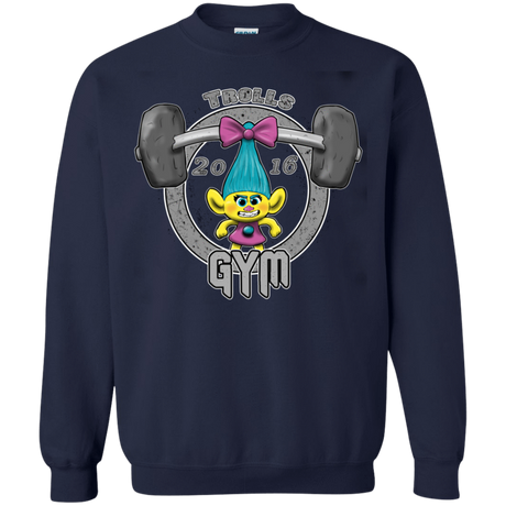 Sweatshirts Navy / S Trolls Gym Crewneck Sweatshirt