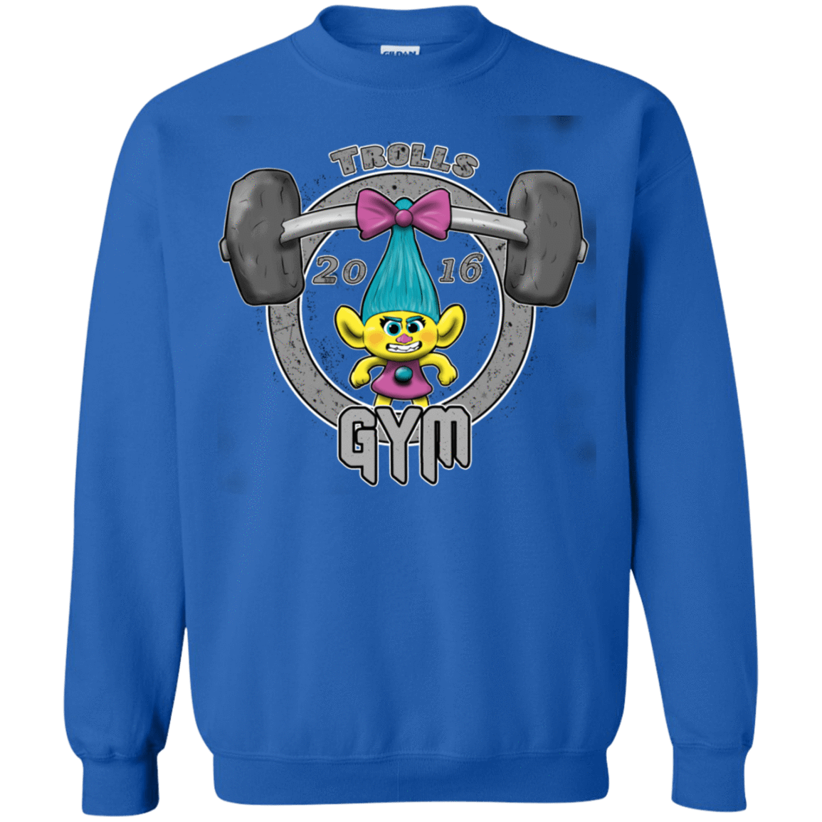 Sweatshirts Royal / S Trolls Gym Crewneck Sweatshirt