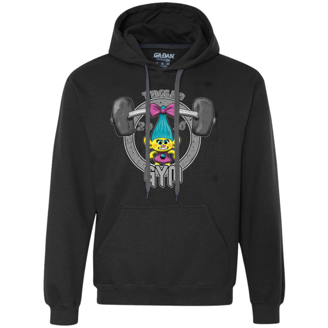 Sweatshirts Black / S Trolls Gym Premium Fleece Hoodie