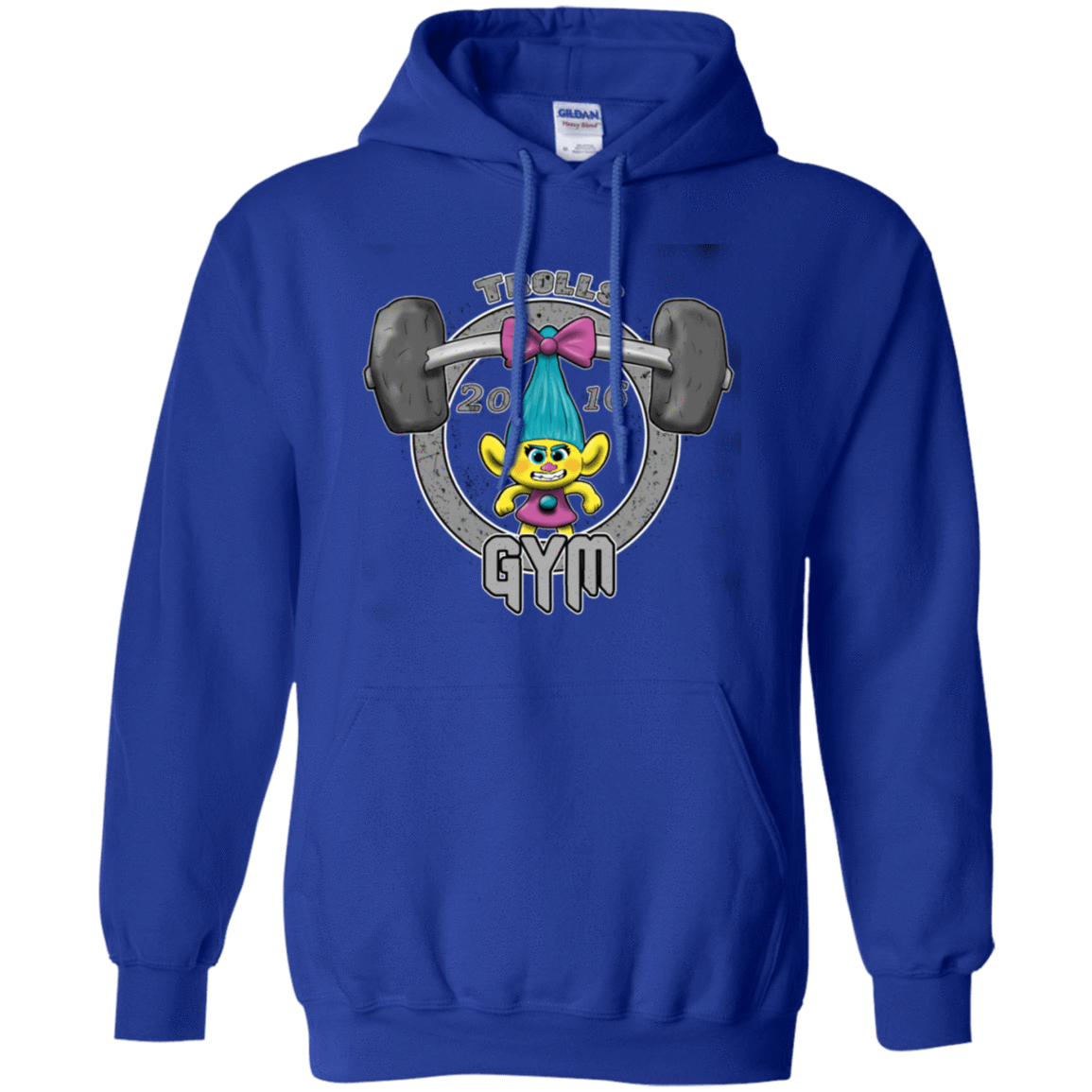 Sweatshirts Royal / S Trolls Gym Pullover Hoodie