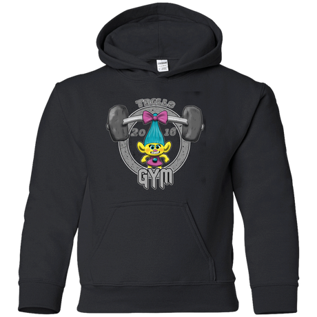 Sweatshirts Black / YS Trolls Gym Youth Hoodie