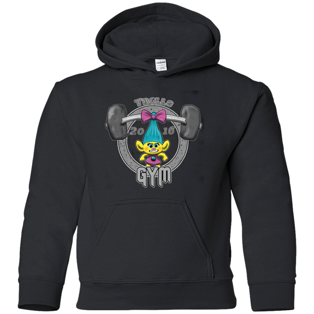 Sweatshirts Black / YS Trolls Gym Youth Hoodie