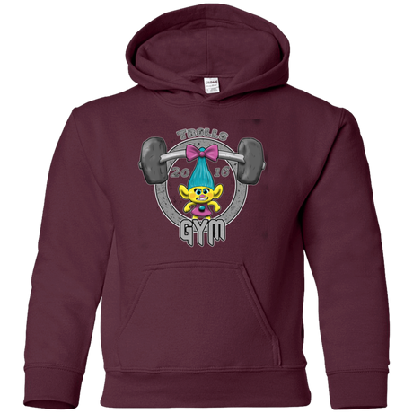 Sweatshirts Maroon / YS Trolls Gym Youth Hoodie