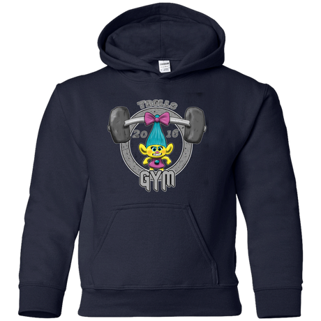 Sweatshirts Navy / YS Trolls Gym Youth Hoodie