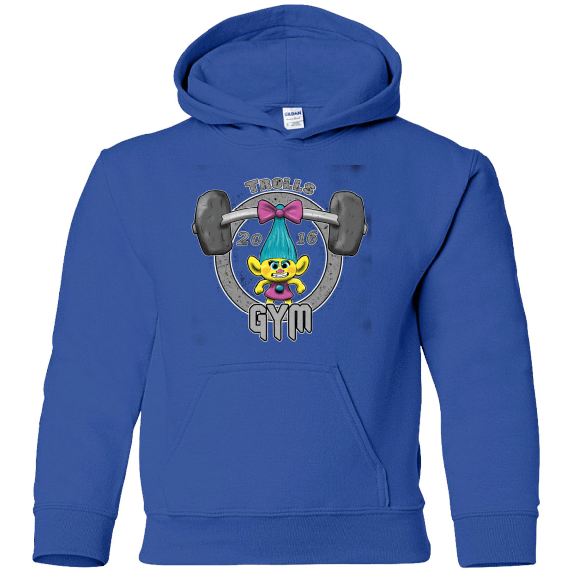 Sweatshirts Royal / YS Trolls Gym Youth Hoodie