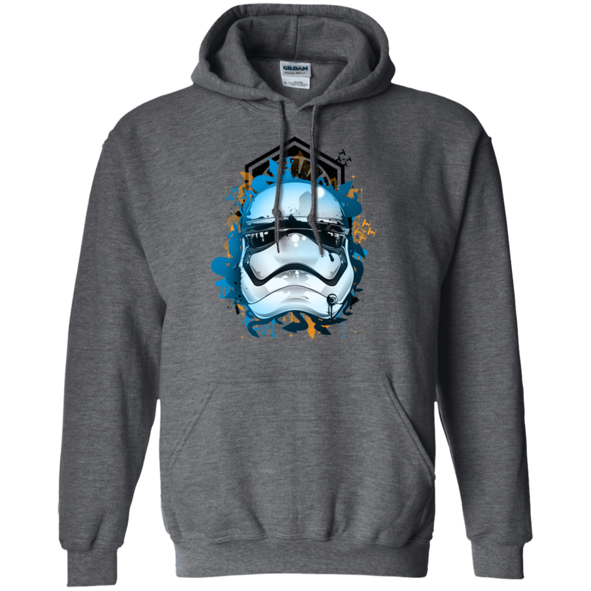 Sweatshirts Dark Heather / S Troop style Pullover Hoodie