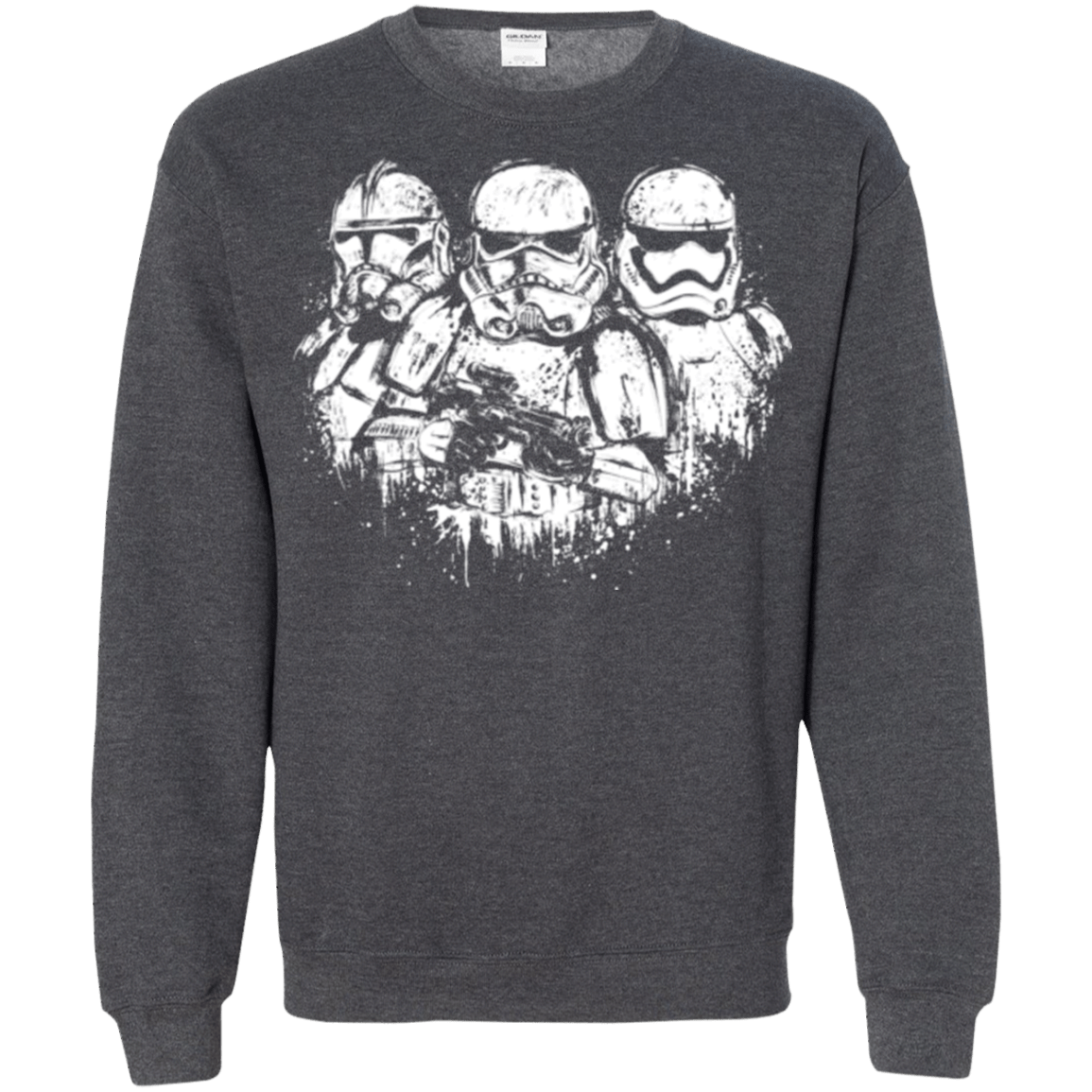 Sweatshirts Dark Heather / Small Troopers Crewneck Sweatshirt