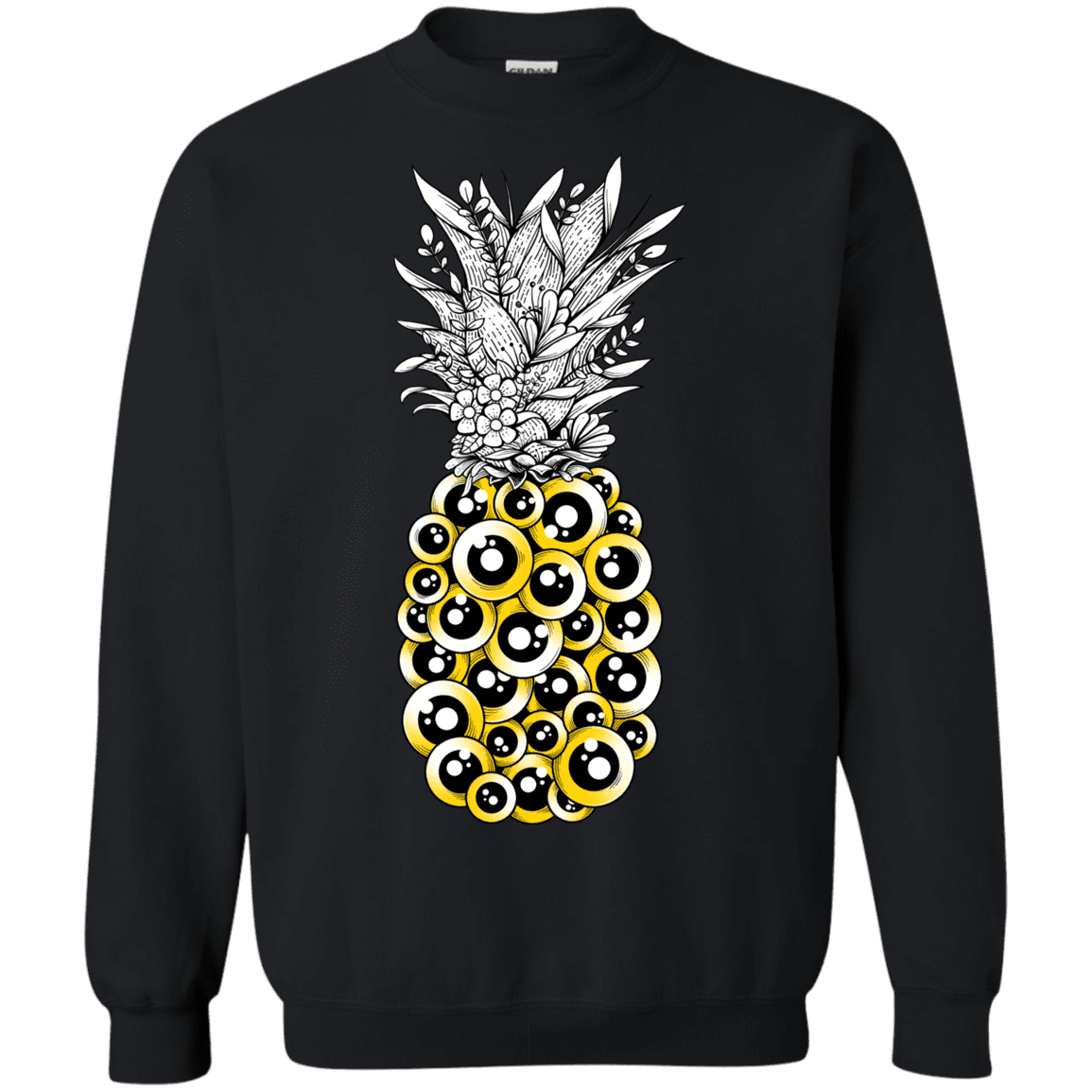 Sweatshirts Black / S Tropical Illusion Crewneck Sweatshirt