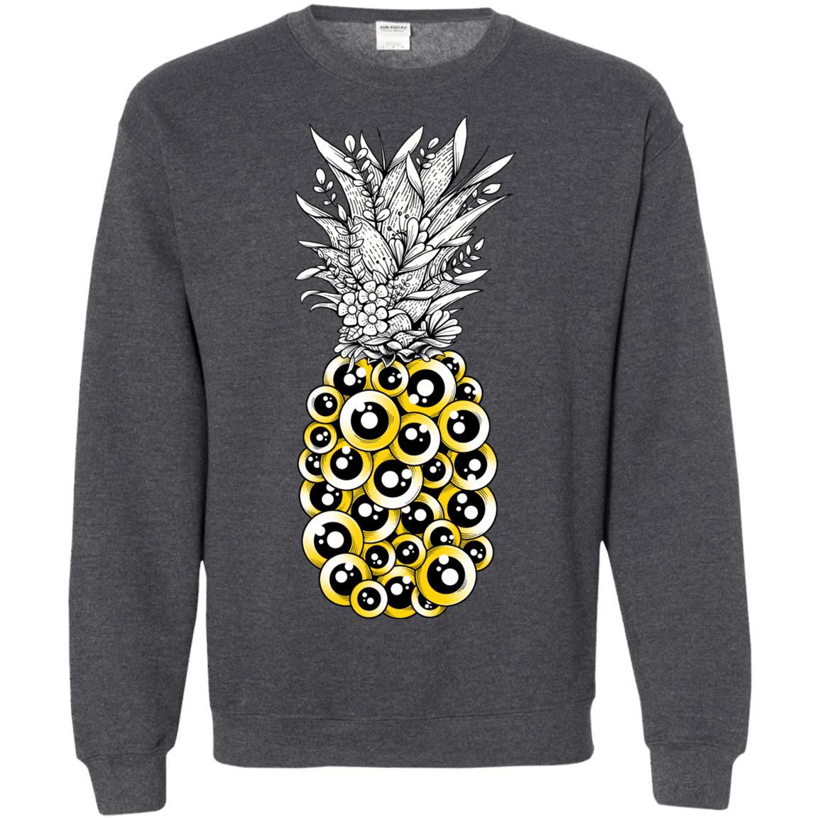 Sweatshirts Dark Heather / S Tropical Illusion Crewneck Sweatshirt