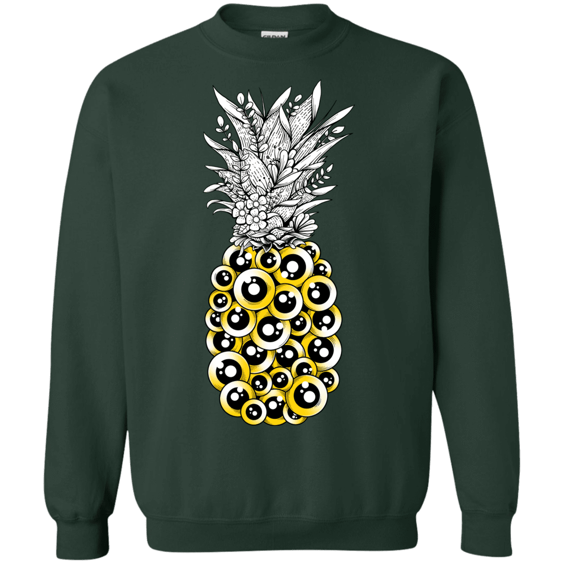 Sweatshirts Forest Green / S Tropical Illusion Crewneck Sweatshirt