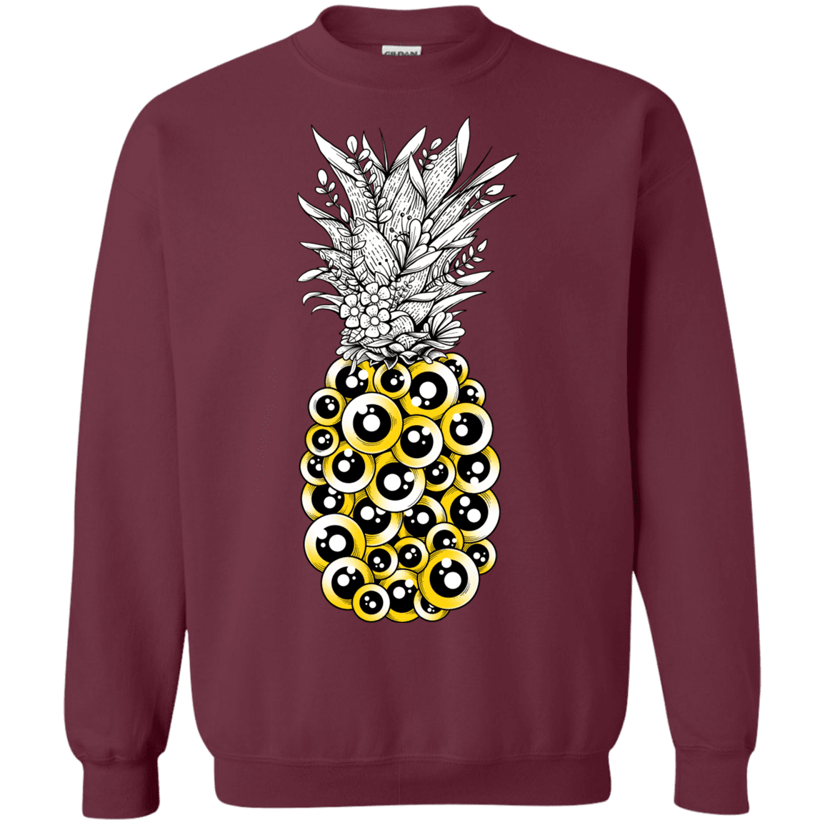 Sweatshirts Maroon / S Tropical Illusion Crewneck Sweatshirt