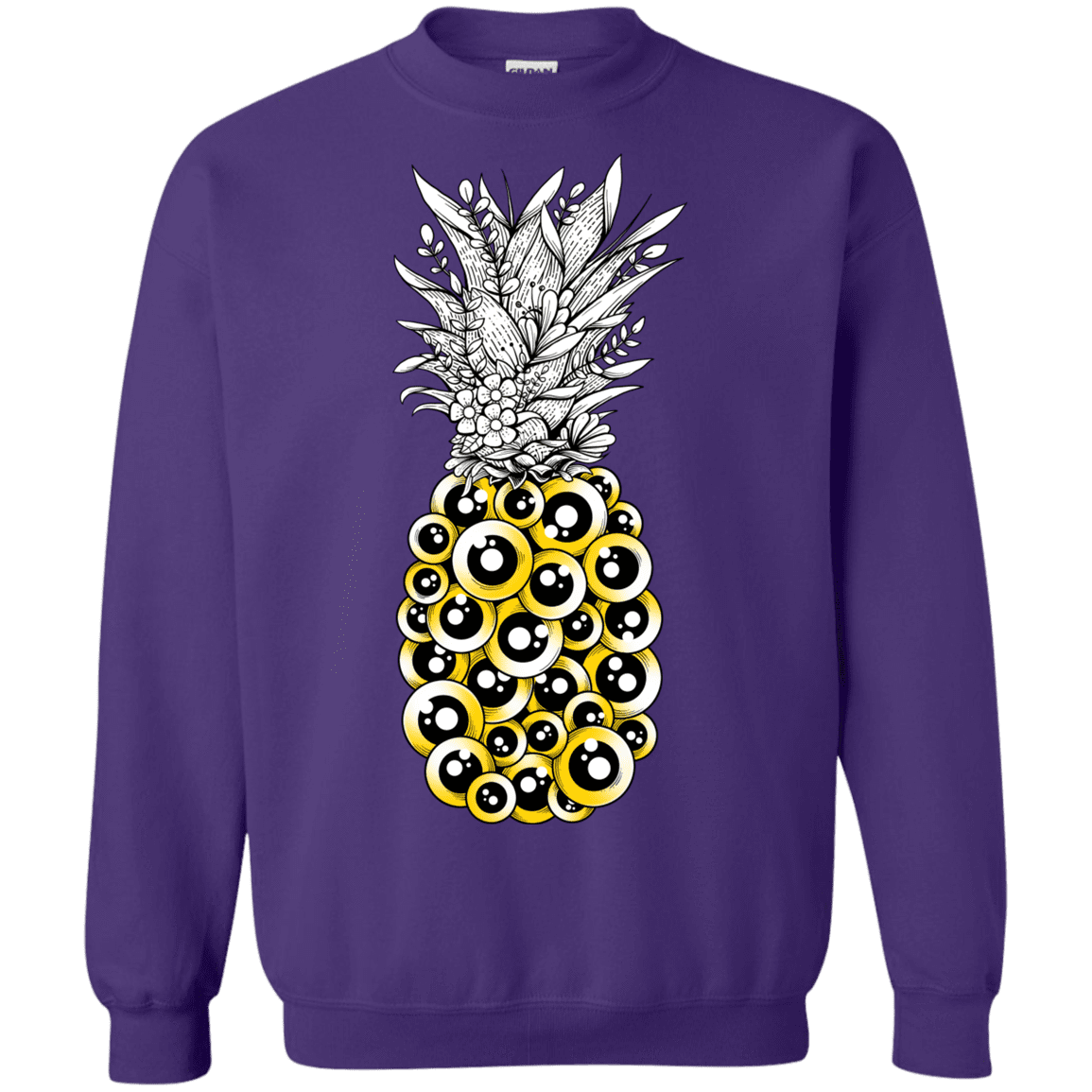 Sweatshirts Purple / S Tropical Illusion Crewneck Sweatshirt