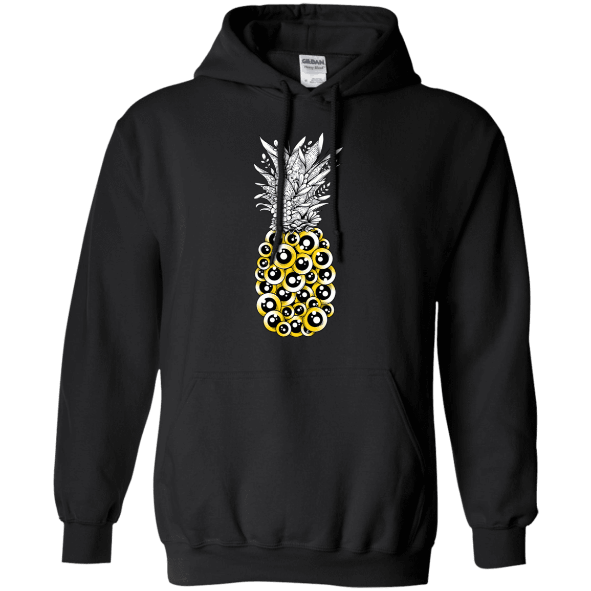 Sweatshirts Black / S Tropical Illusion Pullover Hoodie