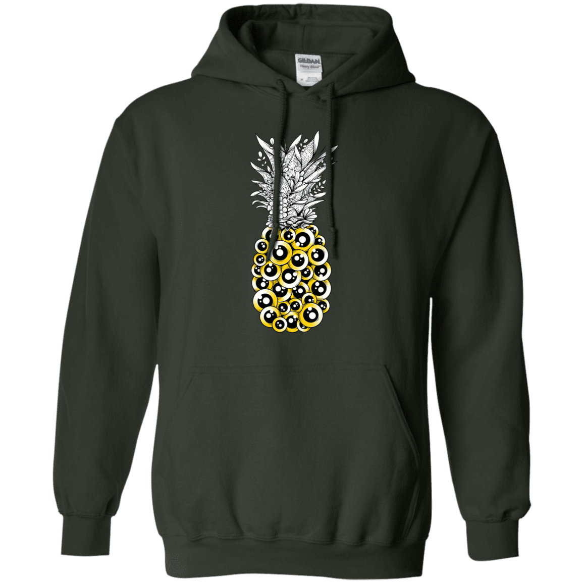 Sweatshirts Forest Green / S Tropical Illusion Pullover Hoodie