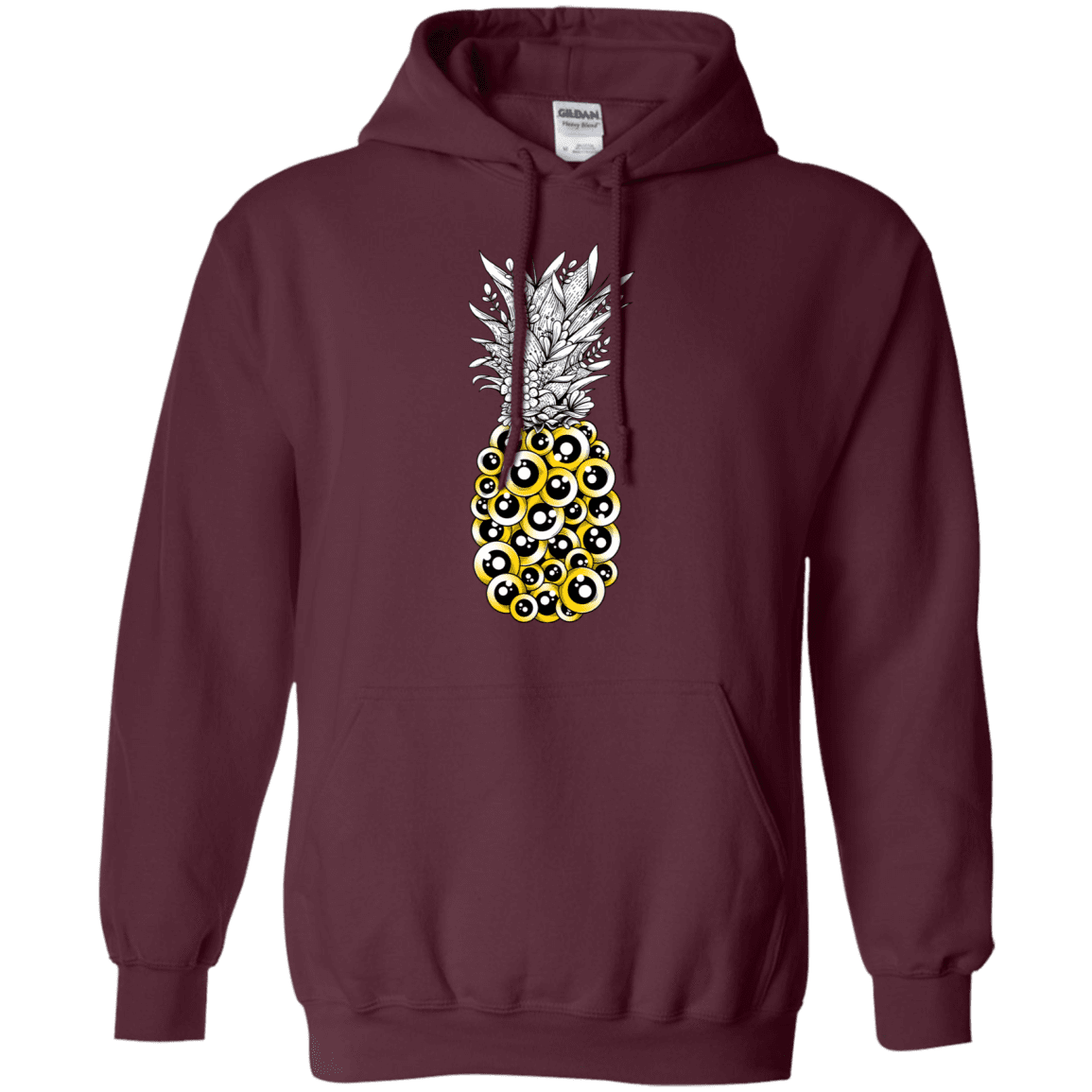 Sweatshirts Maroon / S Tropical Illusion Pullover Hoodie