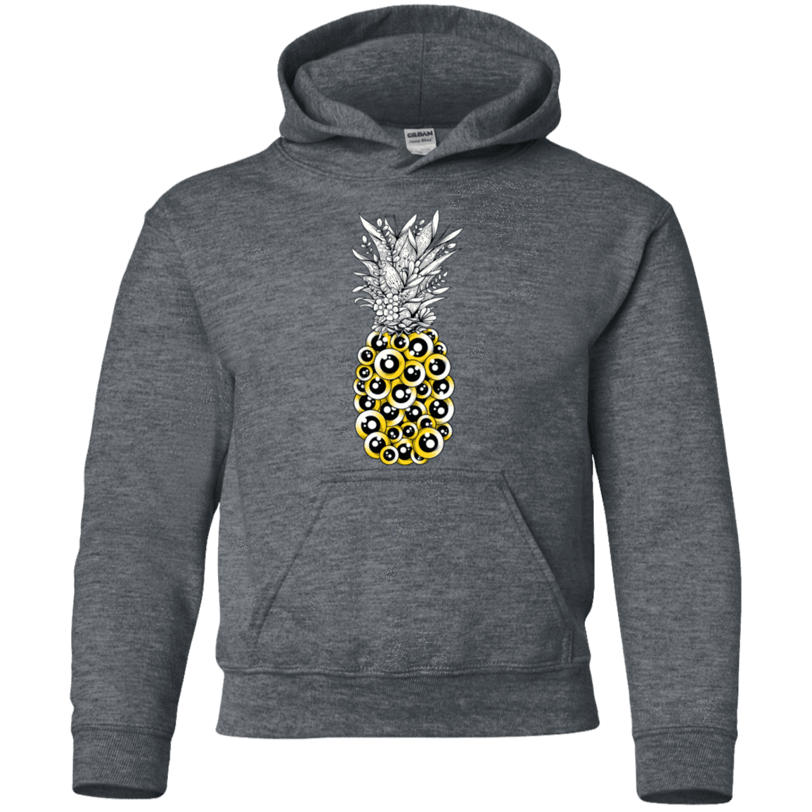 Sweatshirts Dark Heather / YS Tropical Illusion Youth Hoodie