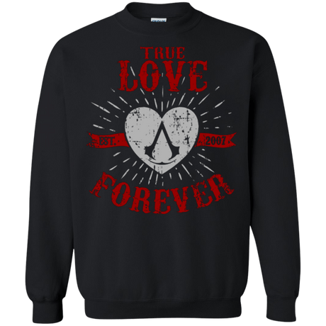 Sweatshirts Black / Small True Love Forever Assasin Crewneck Sweatshirt