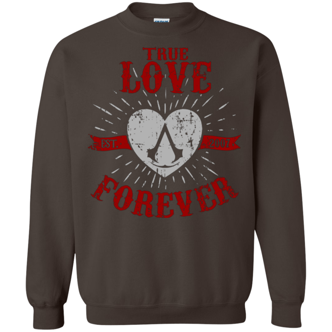 Sweatshirts Dark Chocolate / Small True Love Forever Assasin Crewneck Sweatshirt