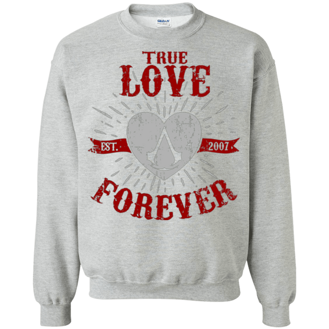 Sweatshirts Sport Grey / Small True Love Forever Assasin Crewneck Sweatshirt