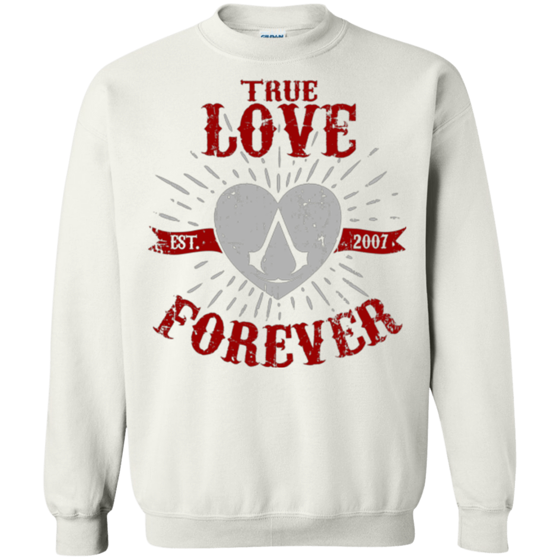 Sweatshirts White / Small True Love Forever Assasin Crewneck Sweatshirt