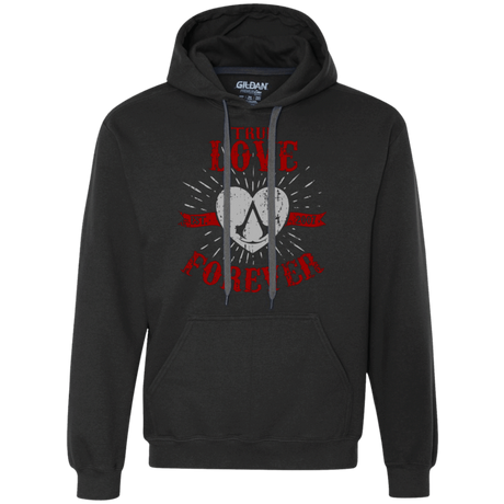 Sweatshirts Black / Small True Love Forever Assasin Premium Fleece Hoodie