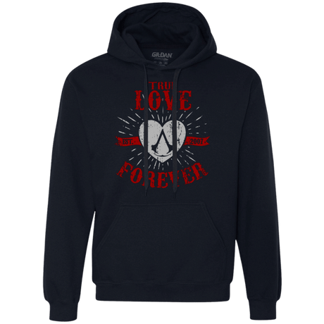 Sweatshirts Navy / Small True Love Forever Assasin Premium Fleece Hoodie