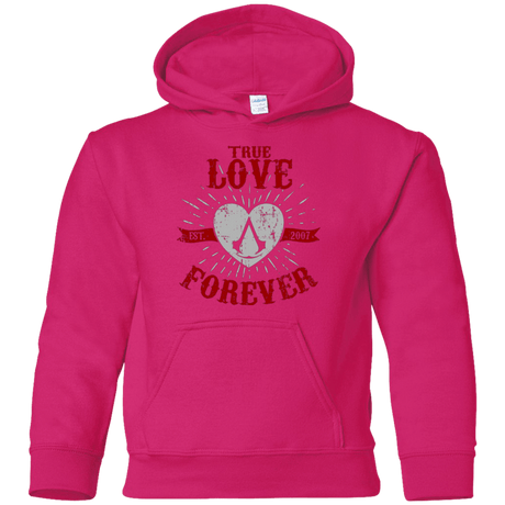 Sweatshirts Heliconia / YS True Love Forever Assasin Youth Hoodie