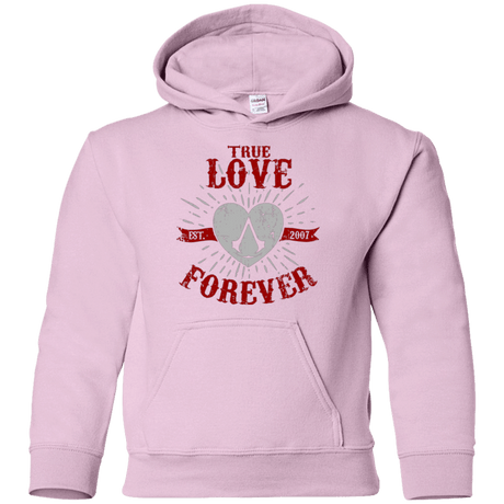 Sweatshirts Light Pink / YS True Love Forever Assasin Youth Hoodie