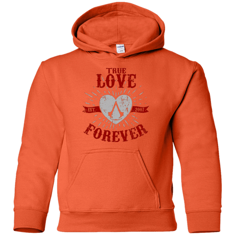 Sweatshirts Orange / YS True Love Forever Assasin Youth Hoodie