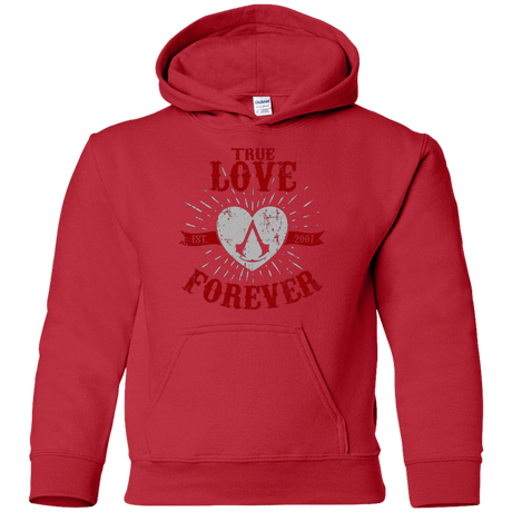 Sweatshirts Red / YS True Love Forever Assasin Youth Hoodie