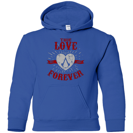 Sweatshirts Royal / YS True Love Forever Assasin Youth Hoodie