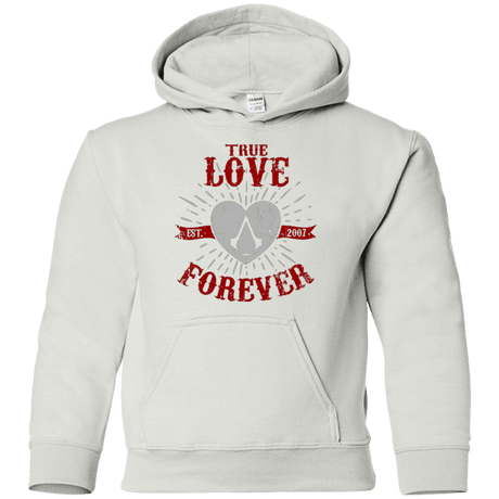 Sweatshirts White / YS True Love Forever Assasin Youth Hoodie