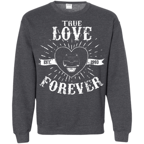 Sweatshirts Dark Heather / Small True Love Forever Black Crewneck Sweatshirt