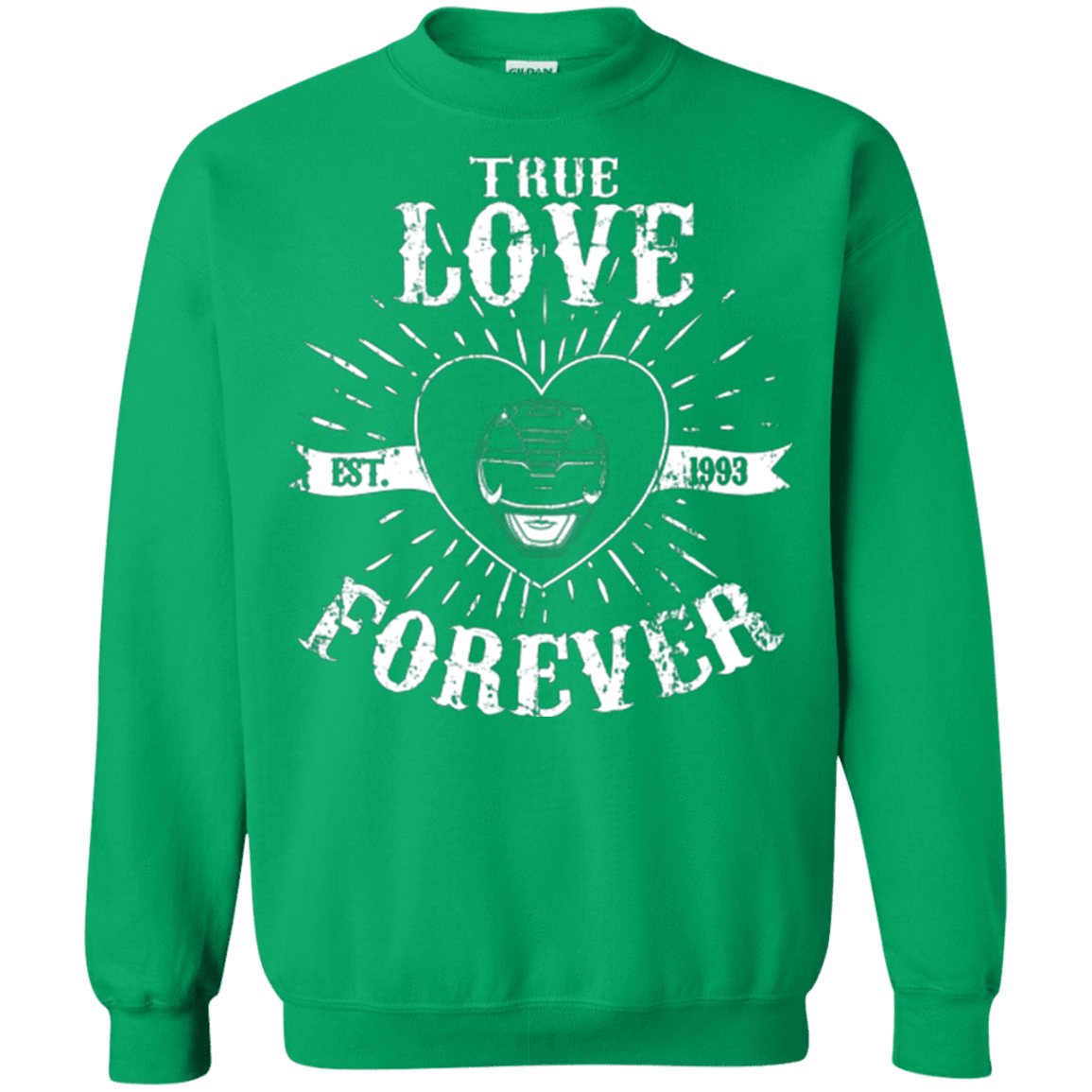 Sweatshirts Irish Green / Small True Love Forever Black Crewneck Sweatshirt