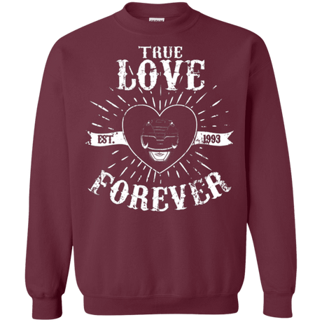 Sweatshirts Maroon / Small True Love Forever Black Crewneck Sweatshirt