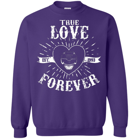 Sweatshirts Purple / Small True Love Forever Black Crewneck Sweatshirt
