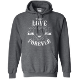 Sweatshirts Dark Heather / Small True Love Forever Black Pullover Hoodie
