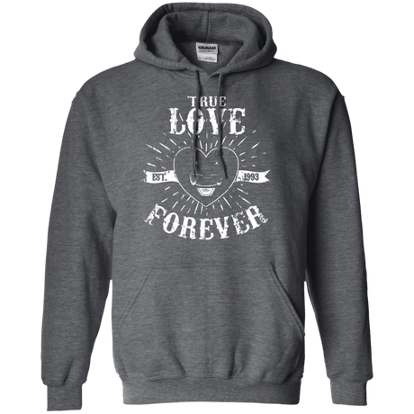 Sweatshirts Dark Heather / Small True Love Forever Black Pullover Hoodie