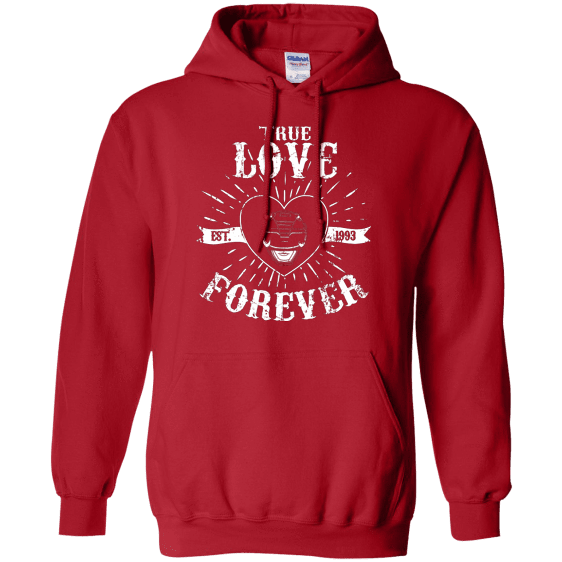 Sweatshirts Red / Small True Love Forever Black Pullover Hoodie