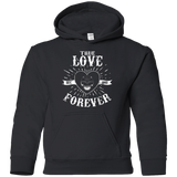 Sweatshirts Black / YS True Love Forever Black Youth Hoodie